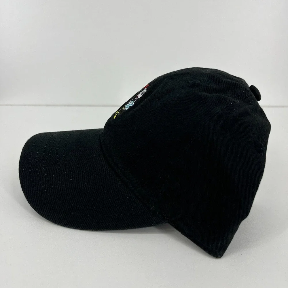 Disney Minnie Mouse Embroidered Baseball Cap Black Adjustable Dad Hat New NWT